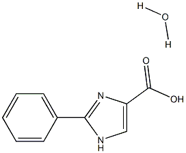 2-Phenyl-1H-imidazole-4-carboxylic acid hydrate Struktur