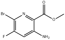 methyl 3-amino-6-bromo-5-fluoropicolinate Structure