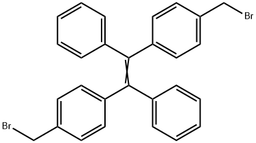 1,2-ビス[4-(ブロモメチル)フェニル]-1,2-ジフェニルエテン 化学構造式