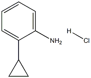 2-Cyclopropylbenzenamine hydrochloride Struktur