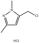 5-(Chloromethyl)-1,3-Dimethyl-1H-Pyrazole Hydrochloride Struktur