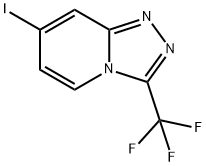 7-iodo-3-(trifluoromethyl)-[1,2,4]triazolo[4,3-a]pyridine 化学構造式