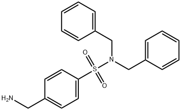 4-(Aminomethyl)-N,N-dibenzylbenzenesulfonamide Struktur