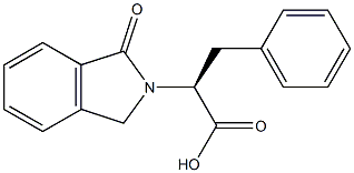 (S)-α-(1-オキソイソインドリン-2-イル)ベンゼンプロピオン酸 化学構造式