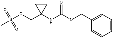 (1-(((Benzyloxy)carbonyl)amino)cyclopropyl)methyl methanesulfonate Structure