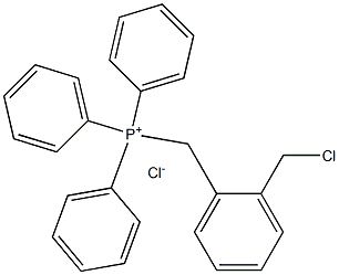 (2-Chloromethylbenzyl)triphenylphosphonium chloride 化学構造式