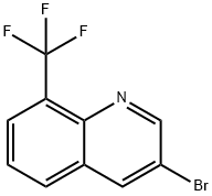 3-溴-8-(三氟甲基)喹啉 结构式