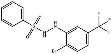 BENZENESULFONIC ACID 2-(2-BROMO-5-(TRIFLUOROMETHYL)PHENYL)HYDRAZIDE, 10597-19-0, 结构式