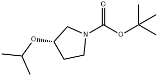 (S)-tert-butyl 3-isopropoxypyrrolidine-1-carboxylate Structure