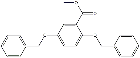 methyl 2,5-bis(benzyloxy)benzoate Struktur