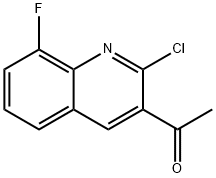 1-(2-chloro-8-fluoroquinolin-3-yl)ethanone Structure