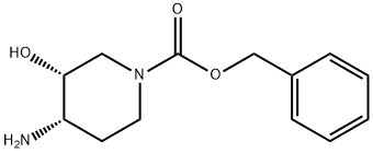 (3R,4S)-4-氨基-3-羟基哌啶-1-羧酸苄酯, 1065677-73-7, 结构式
