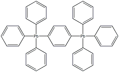 1,4-BIS(TRIPHENYLPLUMBYL)BENZENE Structure