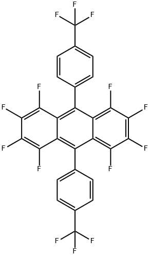 1,2,3,4,5,6,7,8-Octafluoro-9,10-bis[4-(trifluoromethyl)phenyl]anthracene Structure