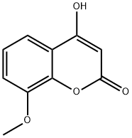 4-羟基-8-甲氧基-2H-色烯-2-酮 结构式