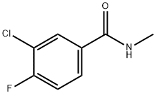 3-chloro-4-fluoro-N-methylbenzamide Struktur