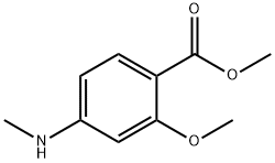 2-Methoxy-4-methylamino-benzoic acid methyl ester Structure