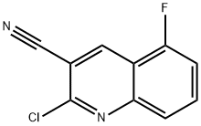 2-氯-5-氟喹啉-3-腈 结构式
