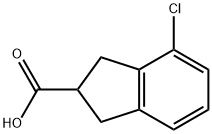 4-chloro-indan-2-carboxylic acid Struktur