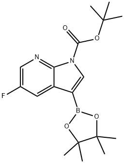 TERT-BUTYL 5-FLUORO-3-(4,4,5,5-TETRAMETHYL-1,3,2-DIOXABOROLAN-2-YL)-1H-PYRROLO[2,3-B]PYRIDINE-1-CARBOXYLATE
