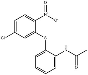 2-Acetamidophenyl 5-chloro-2-nitrophenyl sulfide, 107522-19-0, 结构式