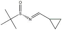 (S)-N-(环丙基亚甲基)-2-甲基丙烷-2-亚砜酰胺 结构式