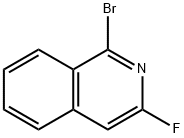 1-Bromo-3-fluoroisoquinoline 结构式