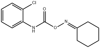 O-(N-(2-CHLOROPHENYL)CARBAMOYL)CYCLOHEXANONE OXIME Struktur