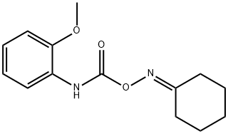 O-(N-(O-ANISYL)CARBAMOYL)CYCLOHEXANONE OXIME Structure