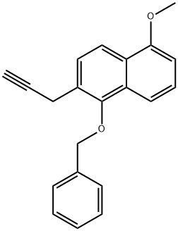 1-(Benzyloxy)-5-methoxy-2-(prop-2-yn-1-yl)naphthalene Structure