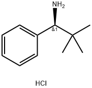 (S)-2,2-dimethyl-1-phenylpropan-1-amine hydrochloride Structure