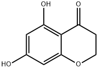 5,7-dihydroxychroman-4-one Struktur