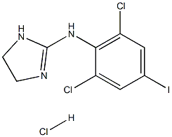 P-ヨードクロニジン塩酸塩 化学構造式