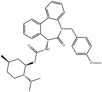 1083065-09-1 [(R)-5-(4-methoxy-benzyl)-6-oxo-6,7-dihydro-5H-dibenzo[b,d]azepin-7-yl]-carbamic acid (1R,2S,5R)-2-isopropyl-5-methyl-cyclohexyl ester