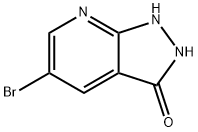 5-溴-1H,2H,3H-吡唑并[3,4-B]吡啶-3-酮 结构式