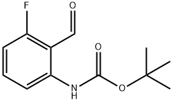 (3-Fluoro-2-formyl-phenyl)-carbamic acid tert-butyl ester Structure
