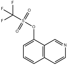 Trifluoro-methanesulfonic acid isoquinolin-8-yl ester Structure