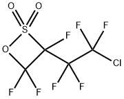 1-(2-Chlorotetrafluoroethyl)trifluoroethanesultone, 108858-09-9, 结构式