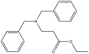 3-(ジベンジルアミノ)プロパン酸エチル 化学構造式