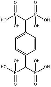 (1,4-phenylenedimethylidyne)tetrakisphosphonic acid Structure