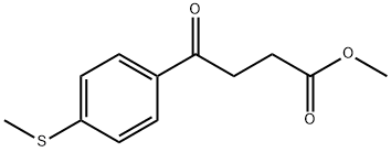 Methyl 4-(4-(methylthio)phenyl)-4-oxobutanoate Struktur