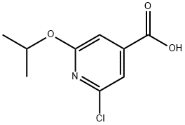 2-Chloro-6-(1-methylethoxy)-isonicotinic acid Struktur
