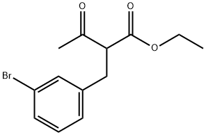 ethyl 2-(3-bromobenzyl)-3-oxobutanoate Structure