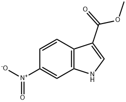 6-硝基吲哚-3-羧酸甲酯 结构式
