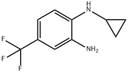 N1-cyclopropyl-4-(trifluoromethyl)benzene-1,2-diamine Struktur