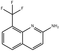 8-(トリフルオロメチル)キノリン-2-アミン 化学構造式