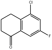 5-Chloro-7-fluoro-3,4-dihydronaphthalen-1(2H)-one Struktur