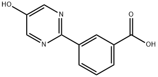 3-(5-羟基嘧啶-2-基)苯甲酸,1092568-86-9,结构式