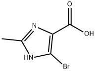 5-bromo-2-methyl-1H-Imidazole-4-carboxylic acid Struktur