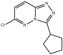 6-Chloro-3-cyclopentyl-[1,2,4]triazolo[4,3-b]pyridazine Struktur